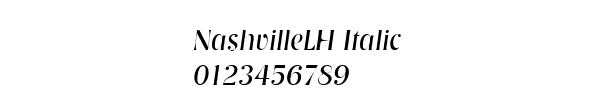 Fuente NashvilleLH Italic.ttf