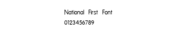 Fuente National First Font.ttf