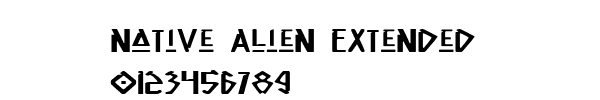 Fuente Native Alien Extended.ttf