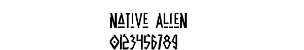 Fuente Native Alien.ttf