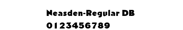 Fuente Neasden-Regular DB.ttf