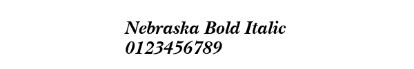 Fuente Nebraska Bold Italic.ttf