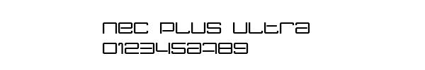 Fuente Nec plus ultra.ttf
