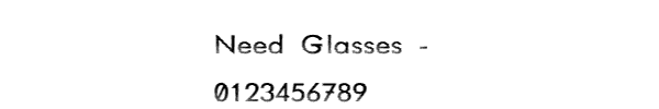 Fuente Need Glasses -.ttf