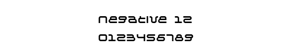 Fuente Negative 12.ttf