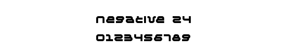 Fuente Negative 24.ttf