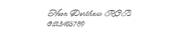 Fuente Neon Derthaw ROB.ttf