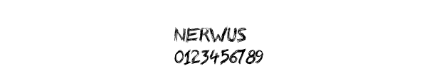 Fuente Nerwus.ttf