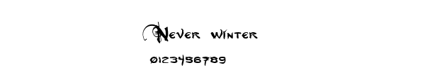 Fuente Never winter.ttf