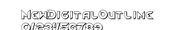 Fuente NewDigitalOutline.ttf
