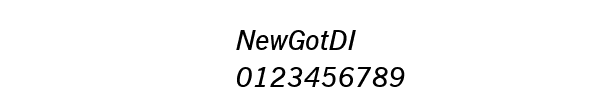 Fuente NewGotDI.ttf