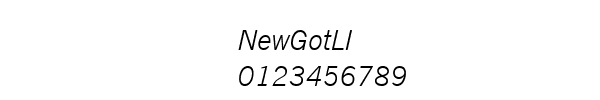 Fuente NewGotLI.ttf