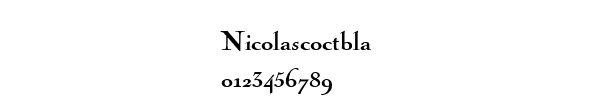 Fuente Nicolascoctbla.ttf