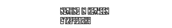 Fuente Nothing In between.ttf
