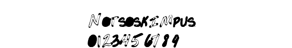 Fuente Notsoskimpus.ttf
