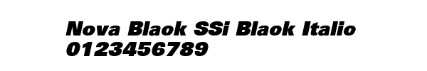 Fuente Nova Black SSi Black Italic.ttf
