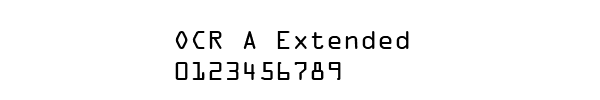 Fuente OCR A Extended.ttf