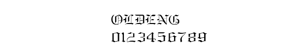 Fuente OLDENG.TTF