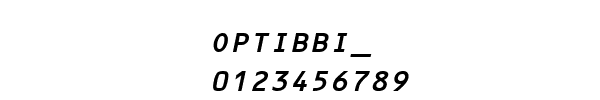 Fuente OPTIBBI_.TTF