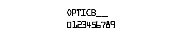 Fuente OPTICB__.TTF
