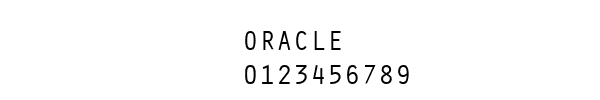 Fuente ORACLE.TTF