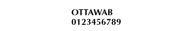 Fuente OTTAWAB.TTF