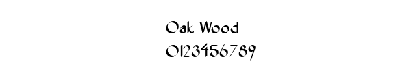 Fuente Oak Wood.ttf