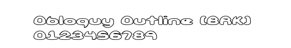 Fuente Obloquy Outline (BRK).ttf