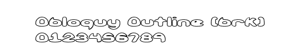Fuente Obloquy Outline (brk).ttf