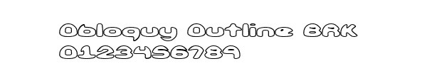 Fuente Obloquy Outline BRK.ttf