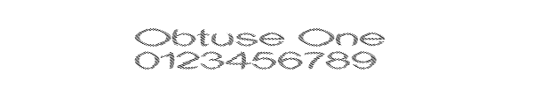 Fuente Obtuse One.ttf