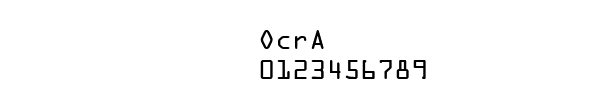 Fuente OcrA.ttf