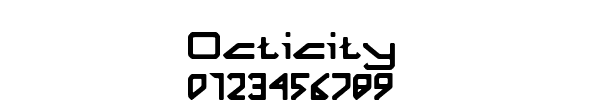 Fuente Octicity.ttf