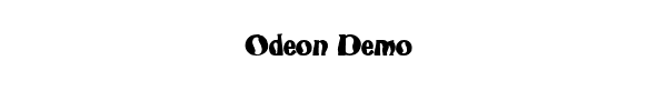 Fuente Odeon Demo.ttf