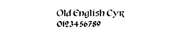 Fuente Old English Cyr.TTF