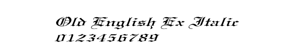 Fuente Old English Ex Italic.ttf