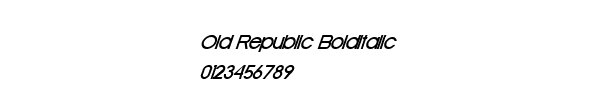 Fuente Old Republic BoldItalic.ttf