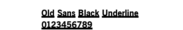 Fuente Old Sans Black Underline.ttf