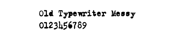 Fuente Old Typewriter Messy.ttf