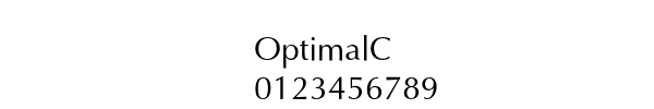 Fuente OptimalC.ttf