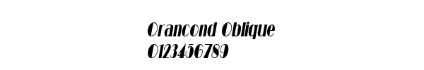 Fuente Orancond Oblique.ttf