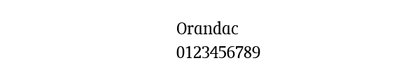 Fuente Orandac.ttf
