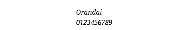 Fuente Orandai.ttf