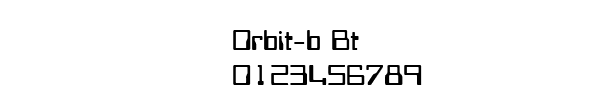 Fuente Orbit-b Bt.ttf