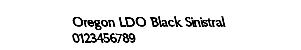 Fuente Oregon LDO Black Sinistral.ttf