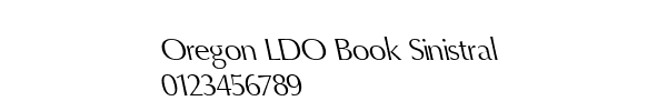 Fuente Oregon LDO Book Sinistral.ttf