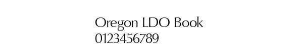 Fuente Oregon LDO Book.ttf