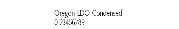 Fuente Oregon LDO Condensed.ttf