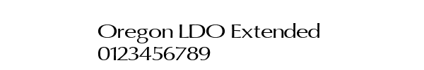 Fuente Oregon LDO Extended.ttf