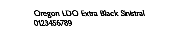 Fuente Oregon LDO Extra Black Sinistral.ttf